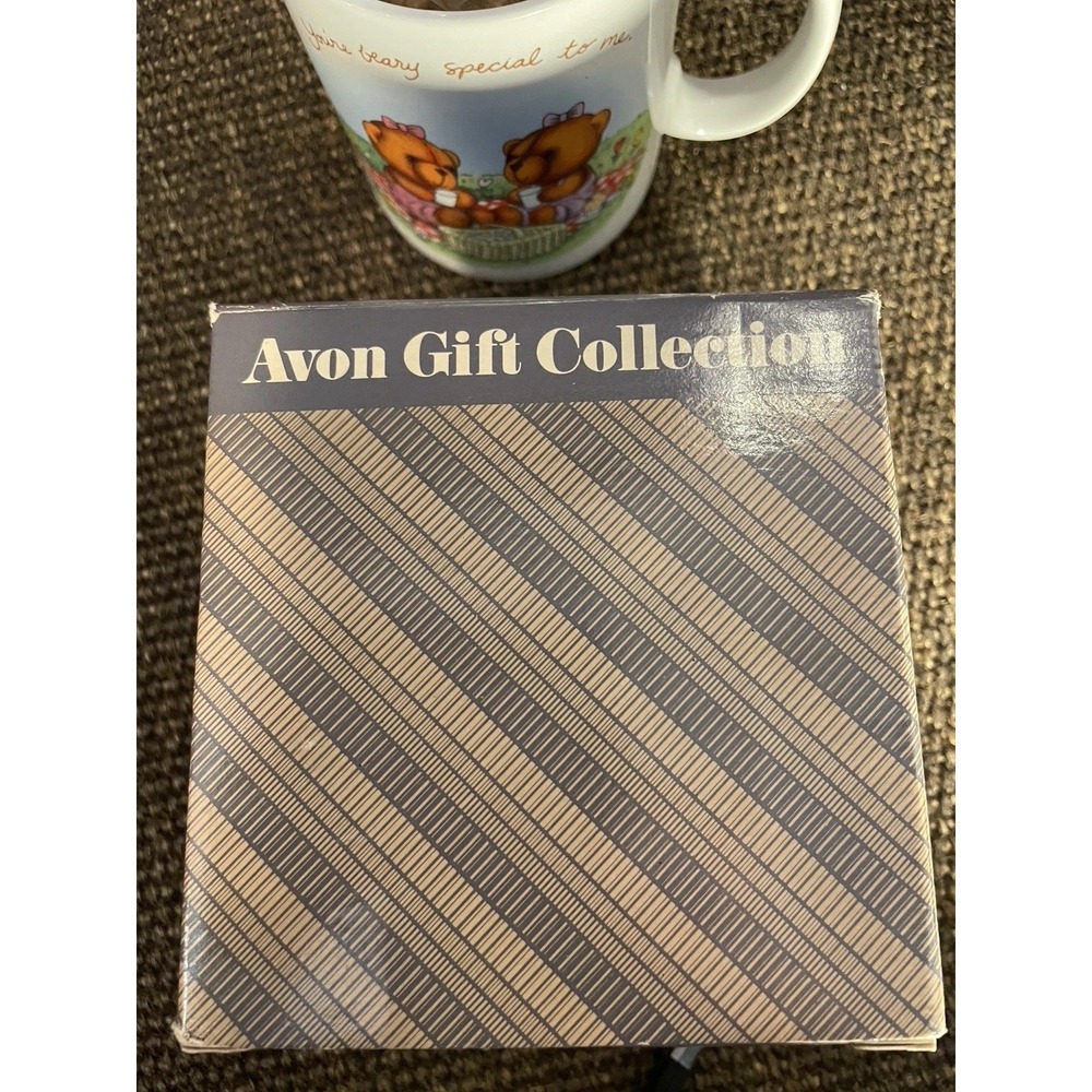 Avon Gift Collection Teddy Bear Hug Mug Set w Plush Bear Vintage Special Person - Picture 6 of 7